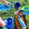 Wasserflaschen tragbare Klapperhaltsportbeutel Ultraleicher Entenbill faltbare Wasserbeutel Weichkolbenflasche Outdoor Wandercampingwasser Eimer Eimer