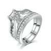 Sieraden moonso zilveren kleur bruid bruidsbetrokkenheid ring sets voor vrouwen bruids 2022 nieuwe product mode vinger groothandel sieraden r ...