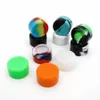 Silicone Non-stick Wax Oil Container 5ml Plastic Jar Silicon Storage Containers Lids with Acrylic Shied for Dabs