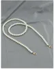 Bag Part 110cm Pearl Strap For Bags Women Handbag Accessories Gold Clasp Brand Bead Chain Tote Parts Chains Handle