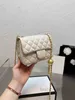 Portamonete WOC Borse a tracolla Luxury Brand Fashion Small Square Classic Lingge Designer in pelle da donna Alta qualità Little Golden Ball Ch