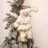 Noel dekorasyonları abxmas kolye Noel baba asılı bebek merdiven ipi tırmanma yıl ağaç dekorasyon dekor