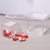 Gift Wrap 12pcs/lot Clear DIY Wedding Gift Box Baby Shower Favors Mini Transparent Plastic Candy Box 220913