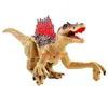 Electricrc 동물 40cm 대형 24g RC 공룡 전기 워킹 용 장난감 음악 플래시 라이트 로봇 동물 RC Spinosaurus 공룡 장난감 소년 선물 220913