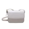 Borse da sera a spalla per le donne 2023 Tendenza moda PU Pickup Borsa a tracolla kaki All-match Piazza Crossbody Colore solido Nero Bianco