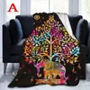 Coperte Coperta in pile per divano letto Mandala Elephant India Style Galaxy Tree Book Tapestry