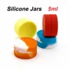 Silicone Non-stick Wax Oil Container 5ml Plastic Jar Silicon Storage Containers Lids with Acrylic Shied for Dabs