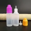 PEプラスチックドロッパーボトル10ml with Child Proof Lid e Liquid Juice Oil 10 mlの長い薄い先端