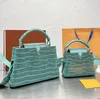 التمساح متعدد الألوان حقائب جلدية أصلية للنساء ، حقائب اليد ، أكياس الكتف على نطاق واسع