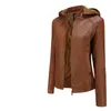 Jackets femininas 2022 Women Winter Faux Leather Women Plus Size Size Ladies Casacos à prova d'água à prova d'água Feminino de veludo feminino