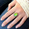 Anello d'umore con cambio di colore vintage Anelli di temperatura modificabili per emozione ovale per le donne