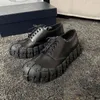 Casual Shoes 2022p men's tires Derby rivets gear soles thick soled calf leather business casual shoes