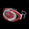 Armbanduhren Montre Femme kreative Luxus Frauen Strassstein Armband Uhr Fashion Frau Bangle Ladies Zegarek Damski Frauenuhr