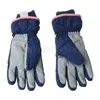 Enfants hiver imperméable gants de neige couleur unie dessin animé oreilles thermique isolé coupe-vent Sport Snowboard Ski mitaines chaudes 0909