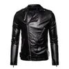 Men's Leather Faux S-5XL autumn and winter men's European American lapel leather jacket business casual zipper motorcycle 220913