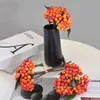 Faux blommor grönare 36 stycken konstgjorda blommor bär bouquet real touch 25 cm lyx hus dekorativa blommor vardagsrum deco flores falska växt j220906