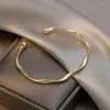 Bangle Classic Retro Twisted Twist Metal for Women 2023 Trendy Girls Open Armband Party Jewelry Lover Presenttillbehör