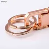 سلاسل المفاتيح Stmanya Hot Top Quality Metal Keychain Women Men Hanging Business Key حامل أفضل هدية المجوهرات K1545 T220909