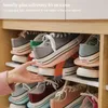 Clothing Storage 5Pcs Double Layer Shoe Rack Organizer Adjustable Shoes Stand Shelf Household Support Slot Closet Space Saving