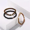 Strand 3pcs/set 6mm Stone Beads Bracelet Tiger Eye Handmade Pulseira Mens Jewelry Accesorios Men Armband Hombre Bracelets Homme Bijoux