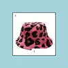 Wide Brim Hats Wide Brim Hats Autumn Winter Cool Warm Leopard Print Bucket Hat Lady Faux Fur For Beach Drop Delivery 2021 Fashion Acc Dhy1G
