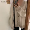 Pulls pour femmes WYWM Automne Rayé Tricoté Cardigans Pull Femmes Vintage Coréen Chic À Manches Longues Manteau De Mode Streetwear Lâche Femme Tops 220913