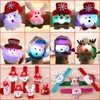 Kerstdecoraties 1 PCS LED LICHT GAT CIRCLE BRACKET Geschenken Jaar feest Kinderspeelgoed Santa Pols Snowman Elk Snap Ring