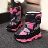 Сапоги Fashion Kids Boots для девочек мальчики детские обувь зима теплые плюшевые снежные ботинки для девочек Chaussure Enfant 220913
