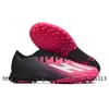 Gift Bag Quality Mens Soccer Boots Football Cleats Trainers Soccer Shoes Indoor Turf Soft Leather Comfortable Ankle Pink Orange Black Red X Speedportal.1 TF US6.5-11.5