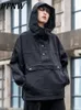 Men s hoodies tröjor PFNW Darkwear Niche Design Hooded Denim Jackets för män Kvinnor Hösten Spring Solid Unique Coats Pocket Sports Tops 12A4702 220913