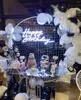 Feestdecoratie 70 cm gelukkige verjaardag oh baby en een 3 led neon borden voor decor po stand achtergrond