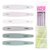 Nail Art Kits 6 PCS Professional Double Sided 100/180 Grit Files Manicure Tool And Buffering Set