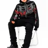 Y2K Sweatshirts Mens Hoodies Men de qualité supérieure Zip Clothes Fashion Goth Butterfly Skeleton Print Long Sweet Sweet Sweet 220913