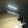 Lampy stołowe LED Ochrony Okulność Jasność Duchowa Lampa odczytu Lampa biurka z metalowym klips