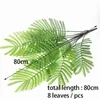 Faux Floral Greenery Big Size Big Size Artificial Plant Bamboo Palm 80cm Touch real Plástico FALOR FALM