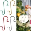 Decorazioni natalizie 50pcs Ornamento Metallo Ganci a forma di S Titolari Ciondolo a sfera per albero Decorazione appesa per la casa Navidad Anno 220912