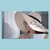 Wide Brim Hats Wide Brim Floppy Fold Sun Hat Summer Hats For Women Out Door Protection St Beach Drop Delivery 2021 Fashion Acc Sport1 Dhzp6