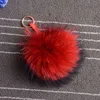 Keychains MPPM % Real Raccoon Fur Pom Accessories Chain Mixed Colors Big Size Ball Bag Accessories Keychain Fur T220909