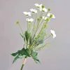 Finto verde floreale 4 pezzi bouquet di fiori di seta artificiale Kelsang margherita 60 cm pianta finta da sposa casa Chriatmas festa di nozze decorazione accessori J220906