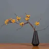 Faux kwiatowa zieleń 1pcs sztuczne kwiaty jedwabna śliwkowa kwiat 87 cm fałszywa roślina bukiet azjatycki styl buddyjski home dekoracja ślubna akcesoria J220906