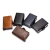 New Carbon Fiber Anti Rfid Credit Card Holder Men Wallet Metal Aluminum Double Box Minimalist Wallet