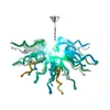 Samtida lampor Western Style Mouth Blown Glass Chandelier Light Dale Chihuly Art Showcase för modern minimalistisk Villa Hotel Lobby Bedroom LR1485