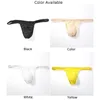 Caleçons hommes Sexy taille basse maille slips string Bikini string t-back sous-vêtements mince Nylon respirant Underpan