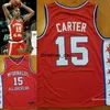 McDonalds Almerican Basketball Jersey Red 15 Vince Carter Retro Jersey zszyty niestandardowy rozmiar S5XL