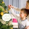 Dekoracje świąteczne 50pcs ornament metalowe haki w kształcie uchwytu na zawieszanie wisząca drzewa wisząca dekoracja do domu navidad rok 220912