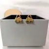 Parisian Style Old Gold Bag Earrings Baroque Street Handbags Studs Vintage Necklaces Designer Eardrops Jewelry Sets