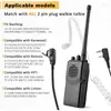 Walkie Talkie 24Pack Talkies Ohrhörer mit Mikrofon Radio 2 Pin Akustikröhre Headset kompatibel Baofeng UV-5R Retevis