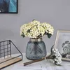 Faux blommor grönare 36 stycken konstgjorda blommor bär bouquet real touch 25 cm lyx hus dekorativa blommor vardagsrum deco flores falska växt j220906