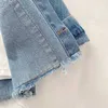Giacca jeans per bambini vestiti autunnali ragazzi e ragazze moda jeans tinta unita top manica lunga per bambini