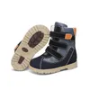 Boots Ortoluckland Children Boots Boys Black Leather Orthopedic Casual Shoes Kids Girls Winter School Clubfoot Footwear Size23 To 36 220913